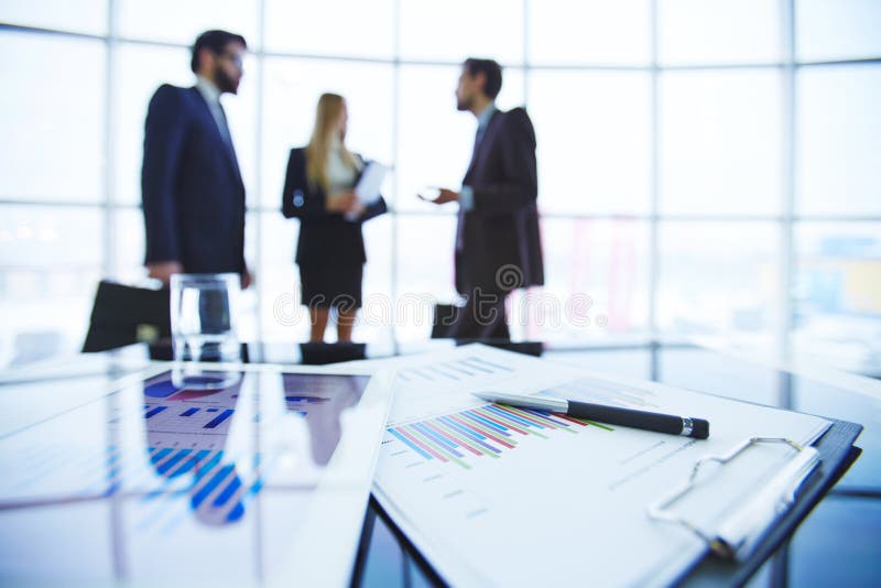 Documents at workplace stock image. Image of closeup - 25443173