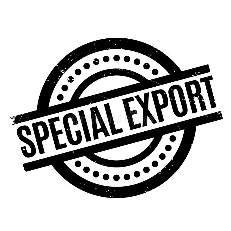 Dodatek specjalny Eksportowa pieczątka royalty ilustracja Dodatek specjalny Eksportowa pieczątka royalty ilustracja