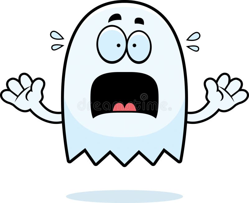 Doen schrikken Beeldverhaalspook vector illustratie Doen schrikken Beeldverhaalspook vector illustratie