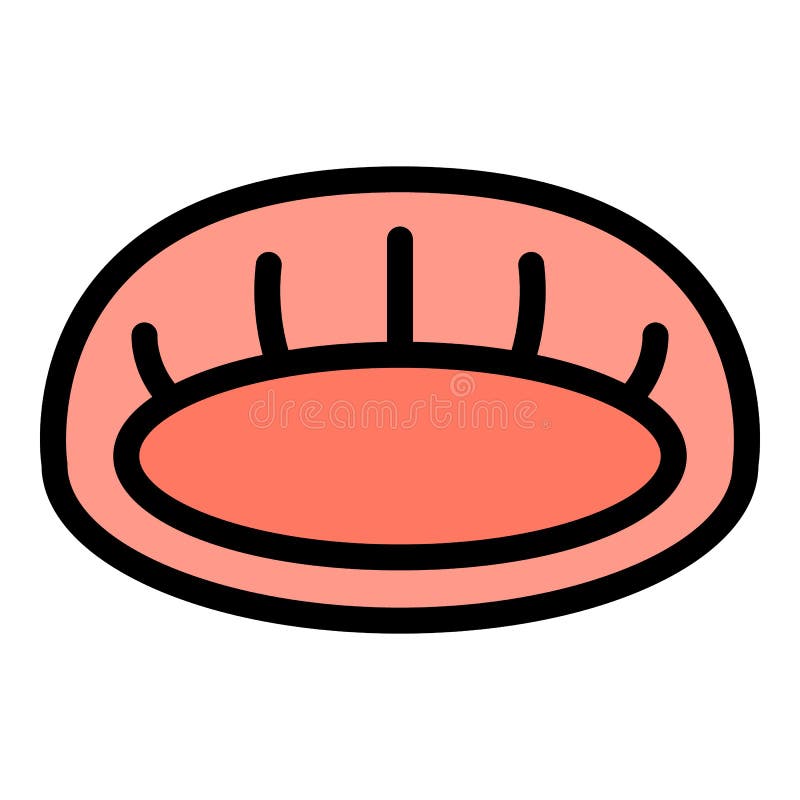 Dog Bed Icon Color Outline Vector Stock Vector Illustration of symbol