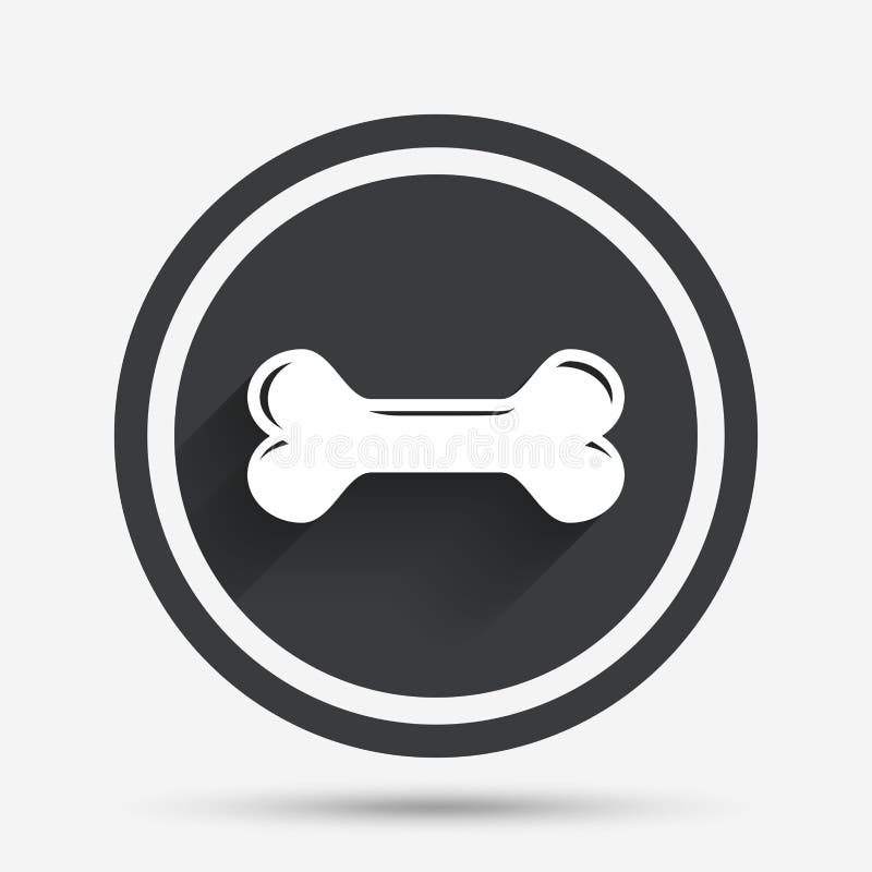 Dog bone sign icon. Pets food symbol. stock illustration Dog bone sign icon. Pets food symbol. stock illustration
