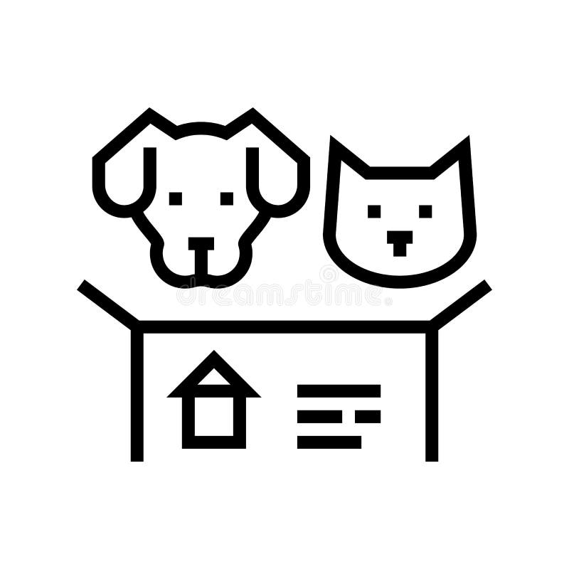 Cat House Icon Vector Illustration