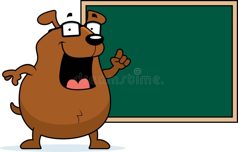 Dog Chalkboard stock vector. Illustration of answer, animal 11195521