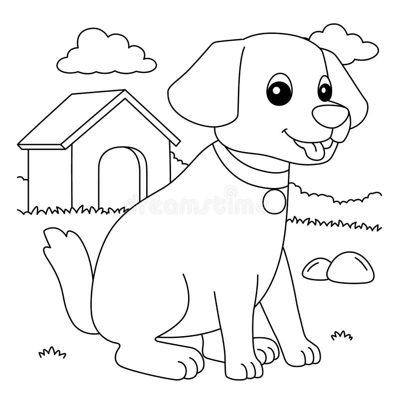 farm dog coloring pages