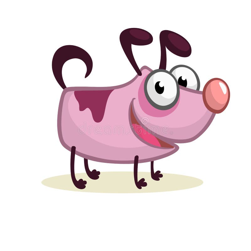 Cute and Tiny Dog Cartoon Illustration Stock Vector - Illustration of