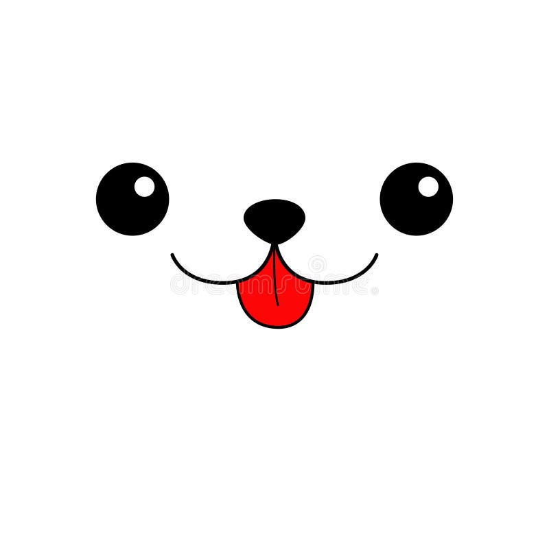 Cartoon Character Dog With Droopy Eyes