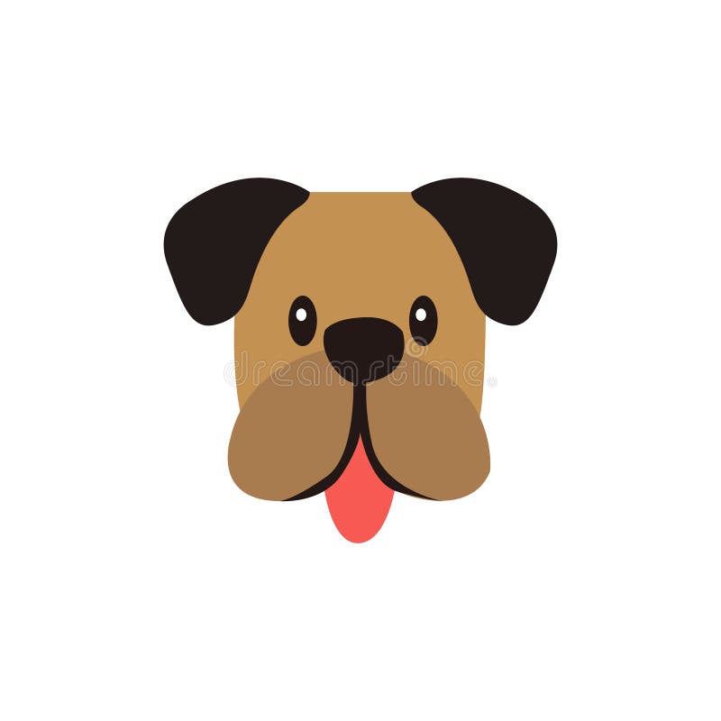 A Dog Face Vector and Illustration Stock Illustration - Illustration of  wallpaper, backgroung: 154126620