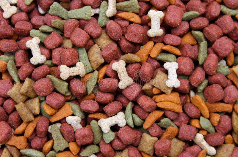 Dog food background