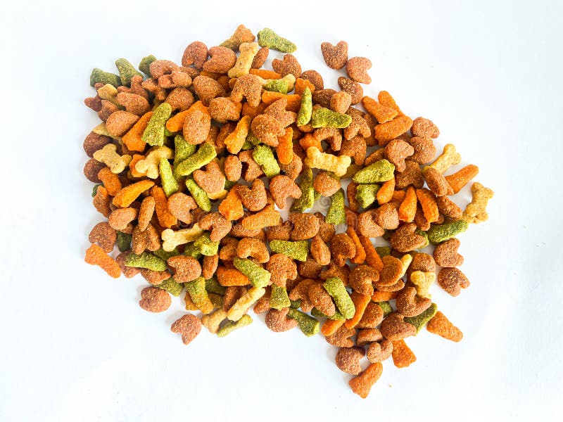 Dog Food Ready To Eat on the White Stock Photo Image of nutritious
