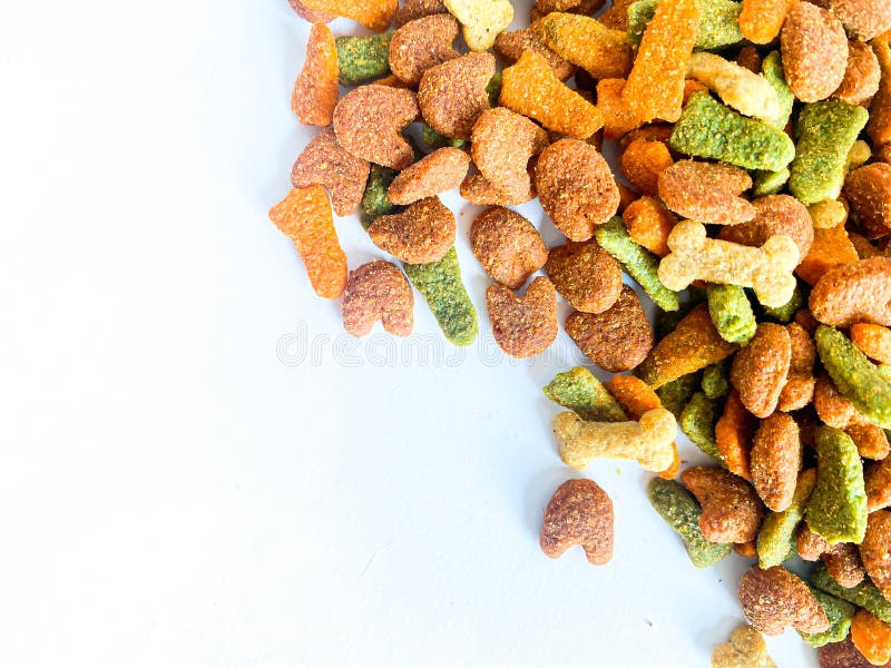 Dog Food Ready To Eat on the White Stock Image Image of natural
