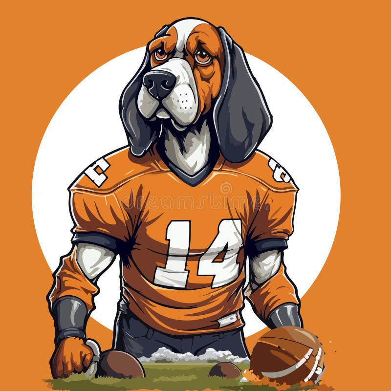 football dog cartoon