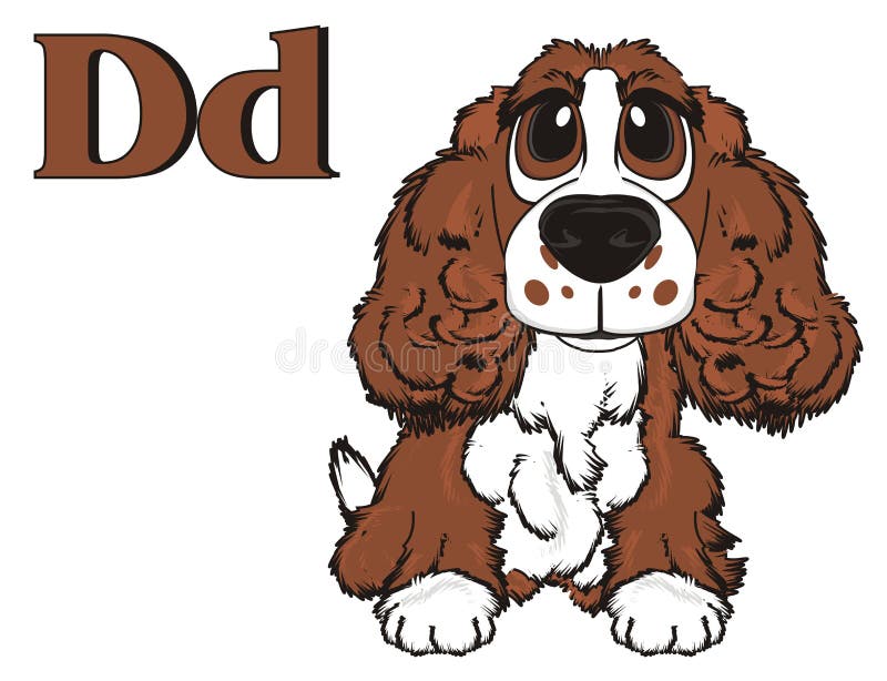 Dog and letters stock illustration. Illustration of breed 97030696
