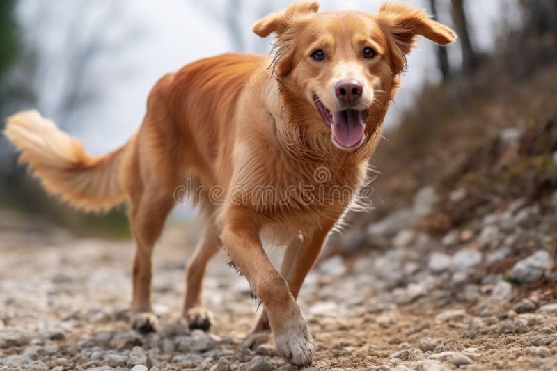 Dog Limping, with Focus on the Hind Leg Stock Image Image of recovery