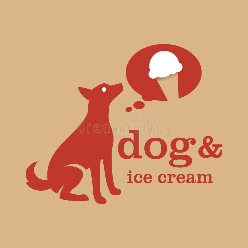 Dog Ice Cream Logo stock vector. Illustration of icon 247785542