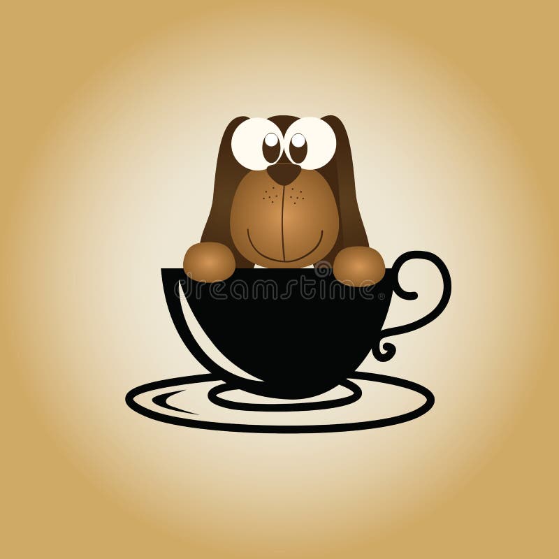 Dog logo coffee vector. stock vector. Illustration of simple 67506887