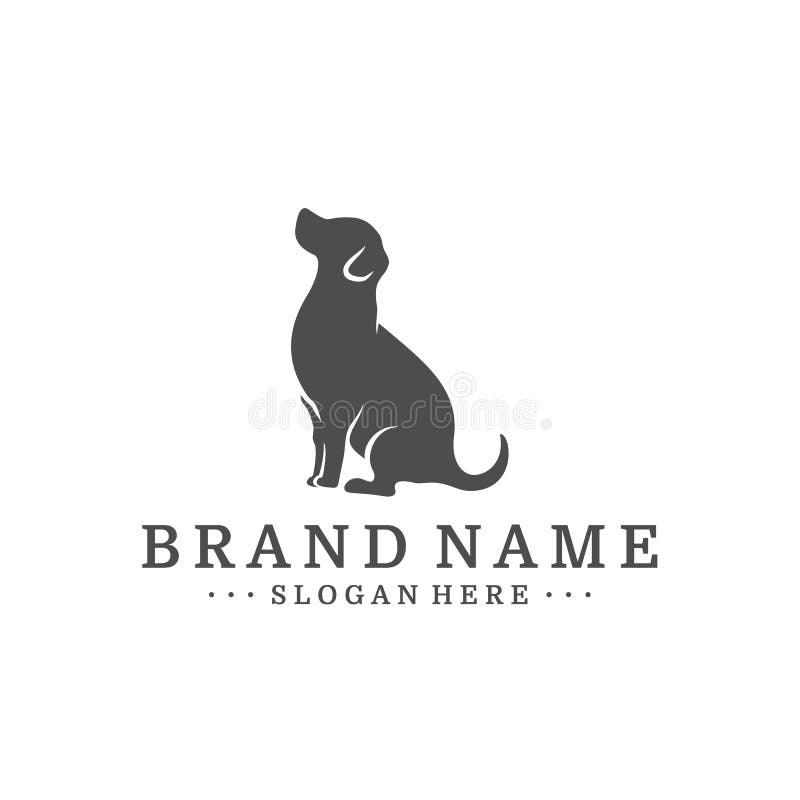 Dog Logo Design Vector Template. Dog Icon Logo Vector Stock Vector Illustration of friend