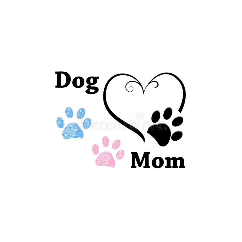 blue dog paw print clip art