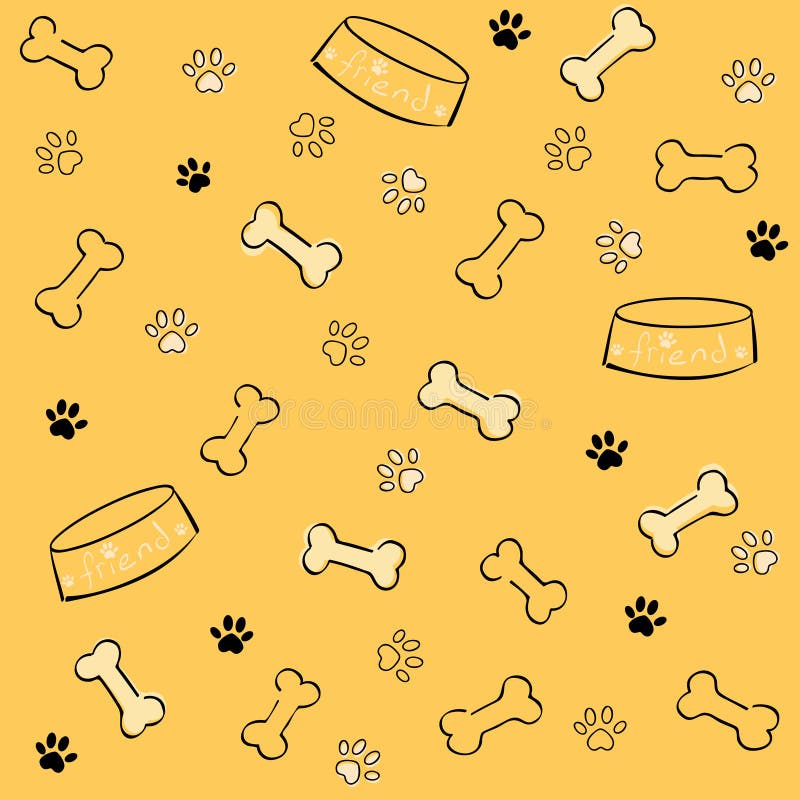 Dog pattern stock vector. Illustration of drawing, icon - 17628259