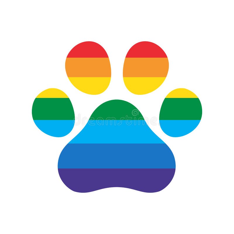 Rainbow Paws Sticker
