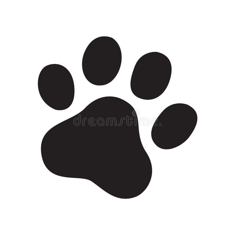 Vector Footprint Icon Cat French Bulldog Symbol Cartoon Sign Illustration Doodle Graphic Stock Illustration - of terrier, footprint: 136436882