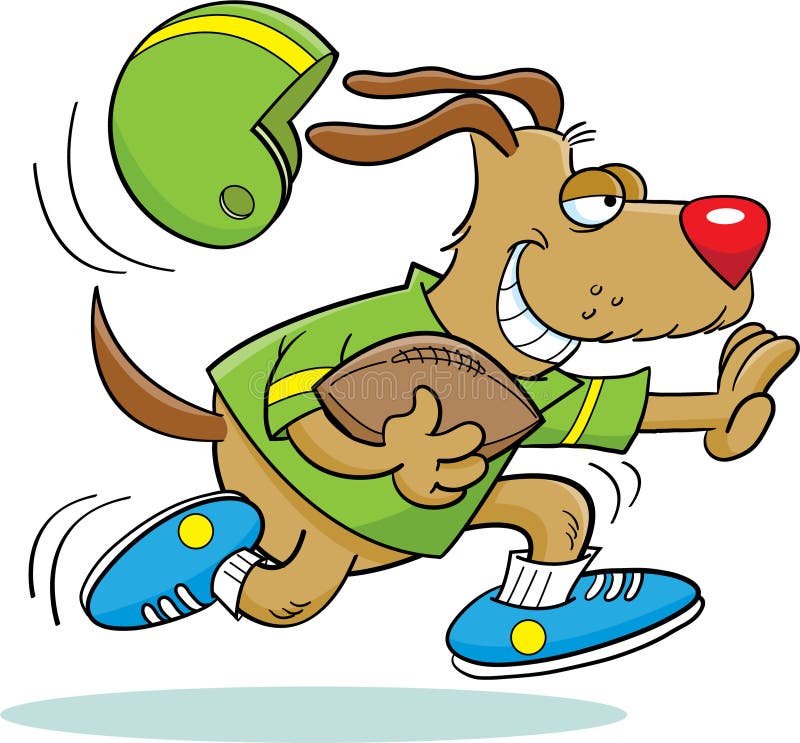 Dog playing football stock vector. Illustration of canine 25474443