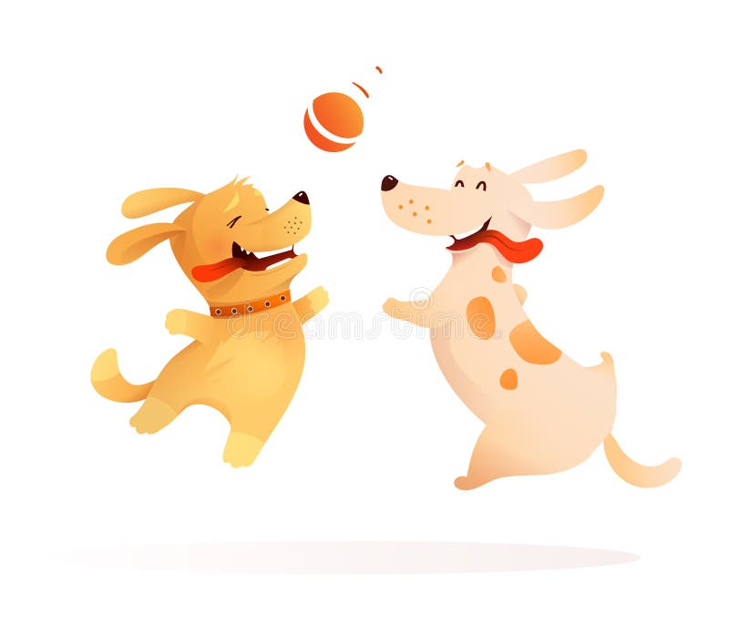 Two Dogs Playing Stock Illustrations 176 Two Dogs Playing Stock Illustrations Vectors Clipart Dreamstime