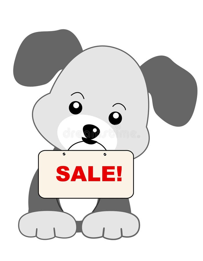 Dog sale stock vector. Illustration of color, funny, dogs 21618561