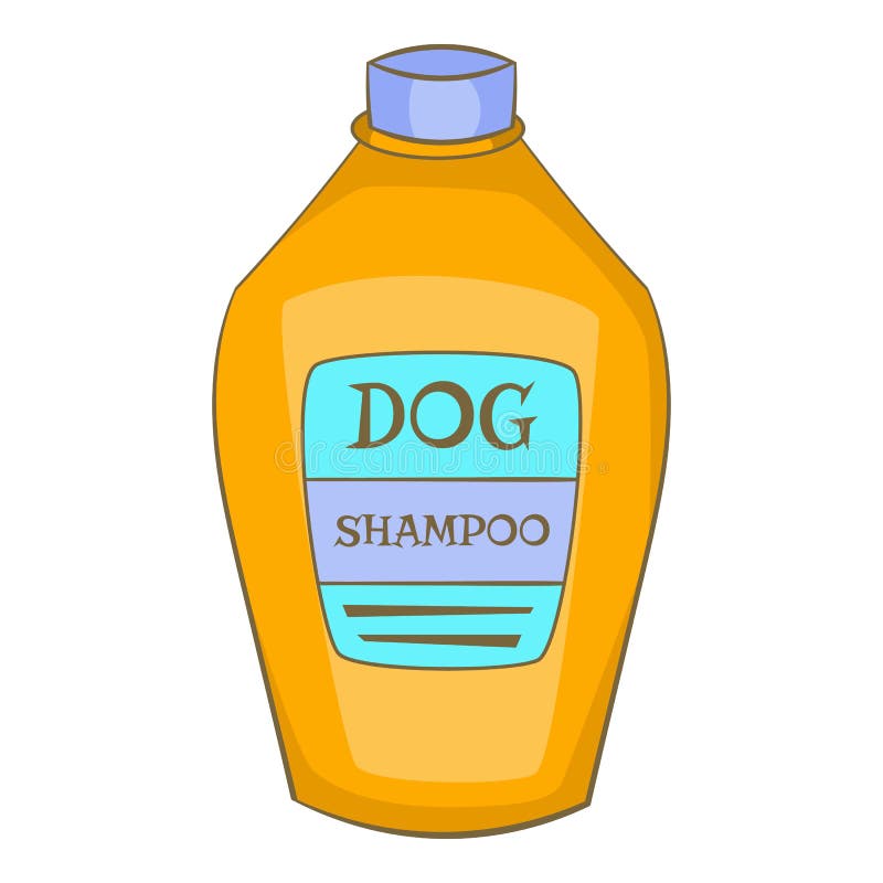 Dog Shampoo Icon, Cartoon Style Stock Vector Illustration of puppy