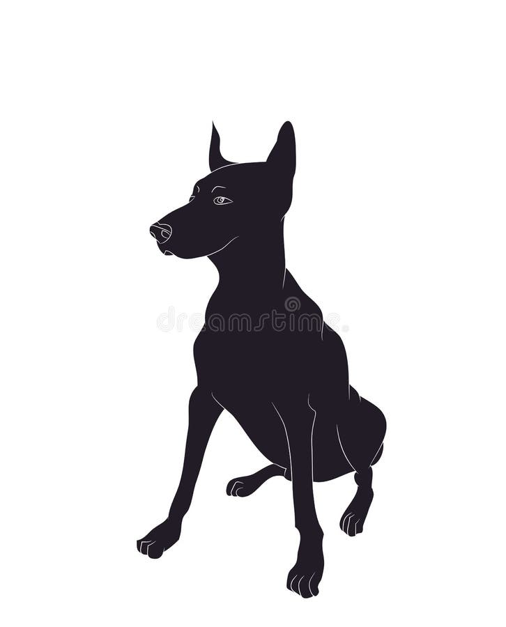 Download Dog Sitting, Silhouette, Vector Stock Vector ...