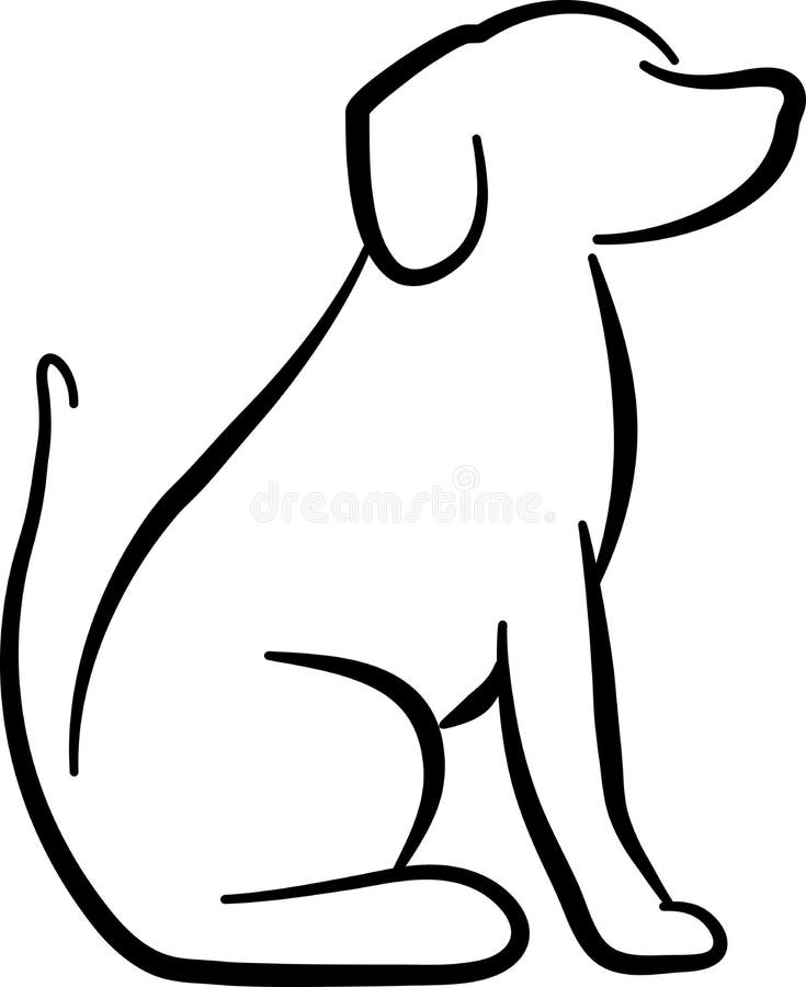 Featured image of post Outline Dog Sitting Down And if this does happen you need to correct the behavior right away