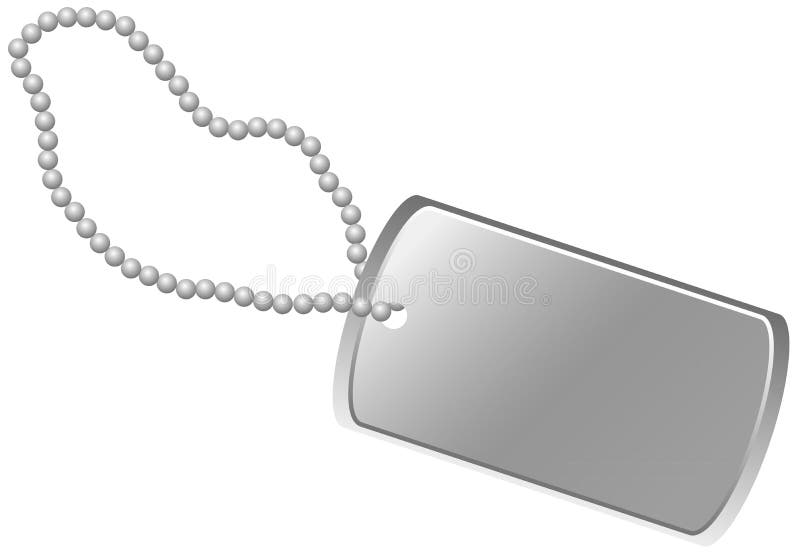 Empty Dog Tag, Color Dogtag, Blank Military Army ID tags for Pet