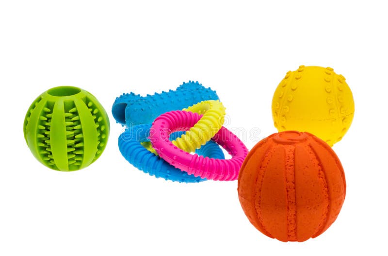 Dog toys isolated stock photo. Image of play, object 273123906