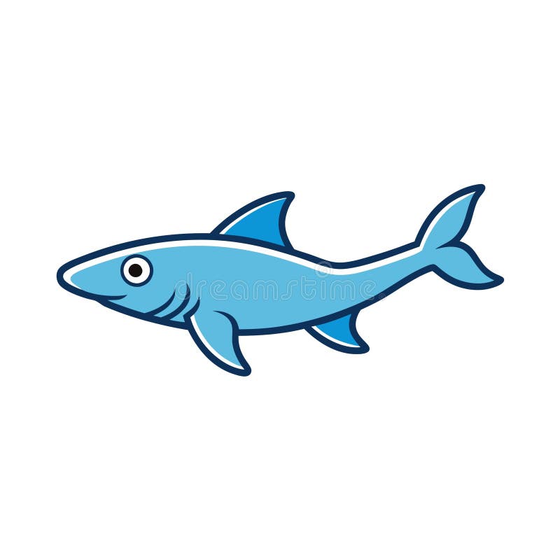 Dogfish Fish Goes Icon Vector Stock Vector - Illustration of dogfish