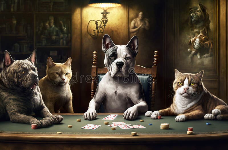 HD wallpaper cats playing poker  Wallpaper Flare