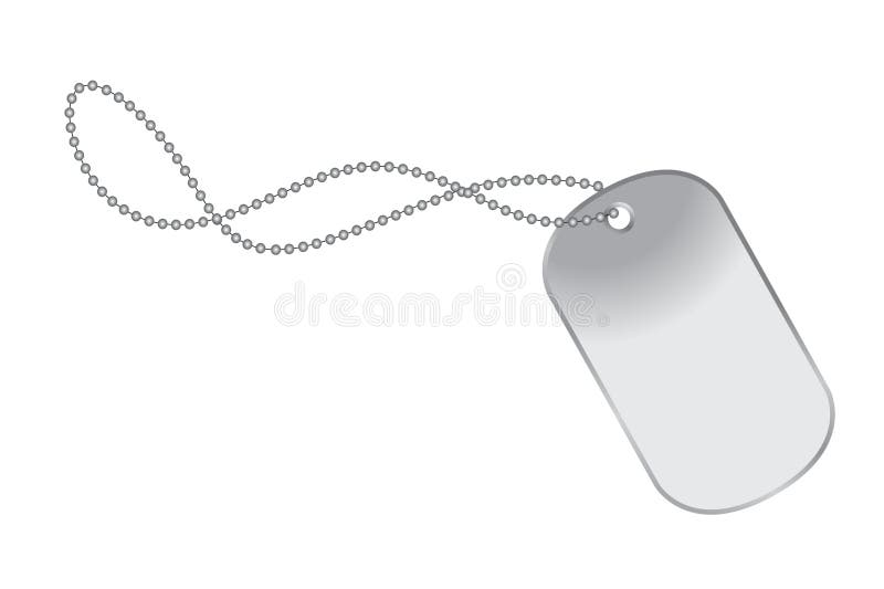 Vector Military Dog Tags on transparent background. Blank soldier dog tag.  Stock Vector by ©jirihojda.email.cz 287234114