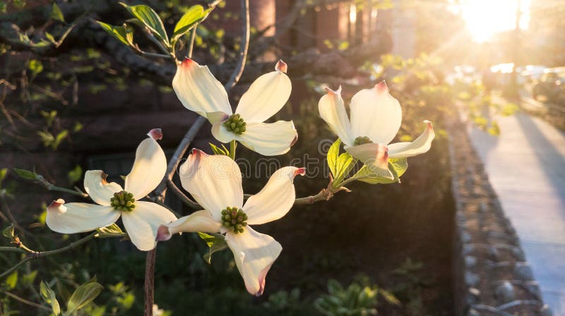 Dogwoods in the afternoon sun
