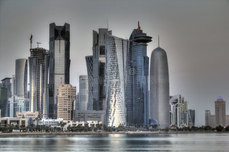 Doha Katar linia horyzontu zdjęcie royalty free Doha Katar linia horyzontu zdjęcie royalty free