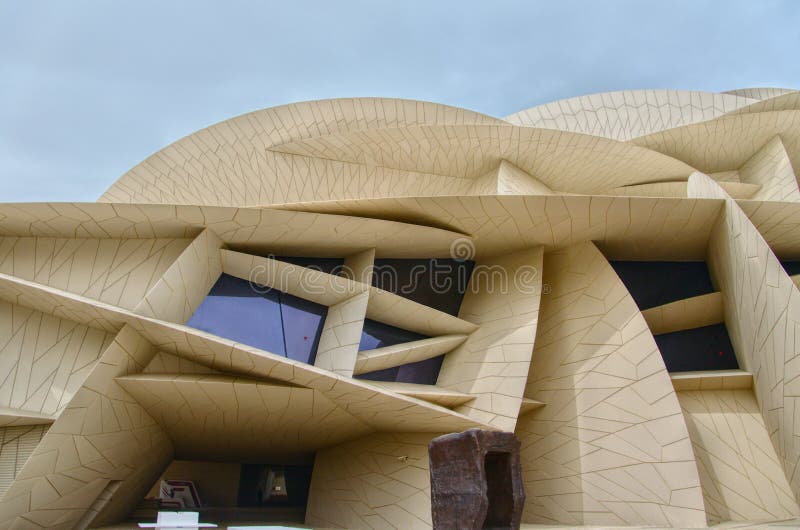 Doha Modern Art Museum stock afbeelding Doha Modern Art Museum stock afbeelding