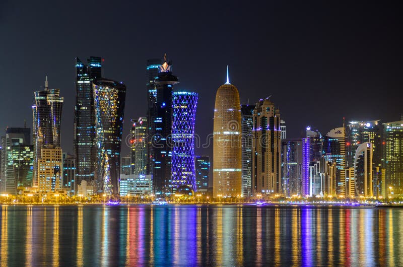 Doha At Night : Doha at Night by Biman Dey Sarkar on 500px in 2019