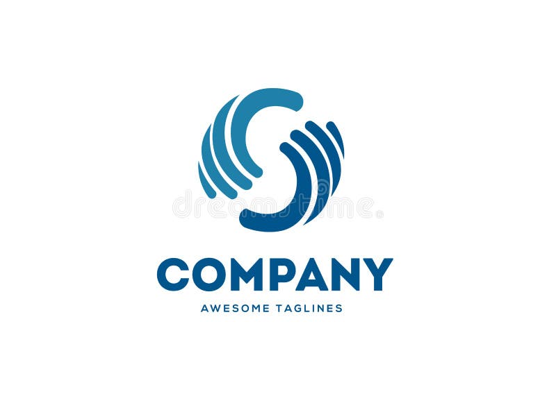 Doigt abstrait comme lettre initiale s illustration de vecteur