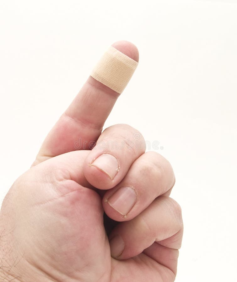 Coupez le doigt image stock. Image du coupure, endolori 18681