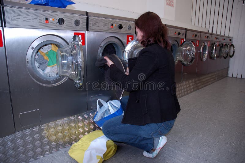 Doing the Laundry royalty free stock photo
