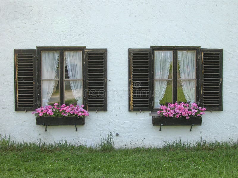 Dois casa de campo Windows
