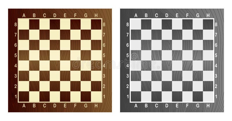 Tabuleiro de xadrez preto moderno com ilustração em vetor design de fundo  letras e números.