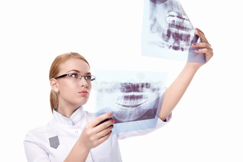 Doktor mit Röntgenstrahl stockfotografie Doktor mit Röntgenstrahl stockfotografie