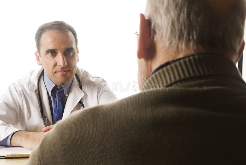 Doktor und Patient lizenzfreie stockfotografie Doktor und Patient lizenzfreie stockfotografie