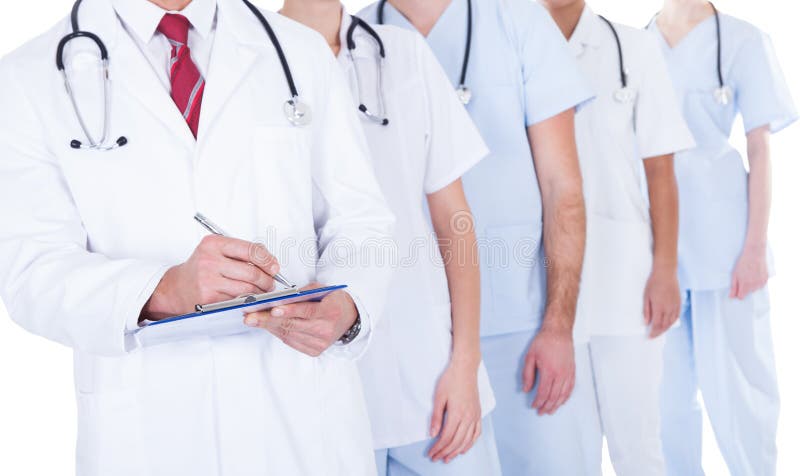 Doktorsanseende i grupphandstilrecept arkivbild Doktorsanseende i grupphandstilrecept arkivbild