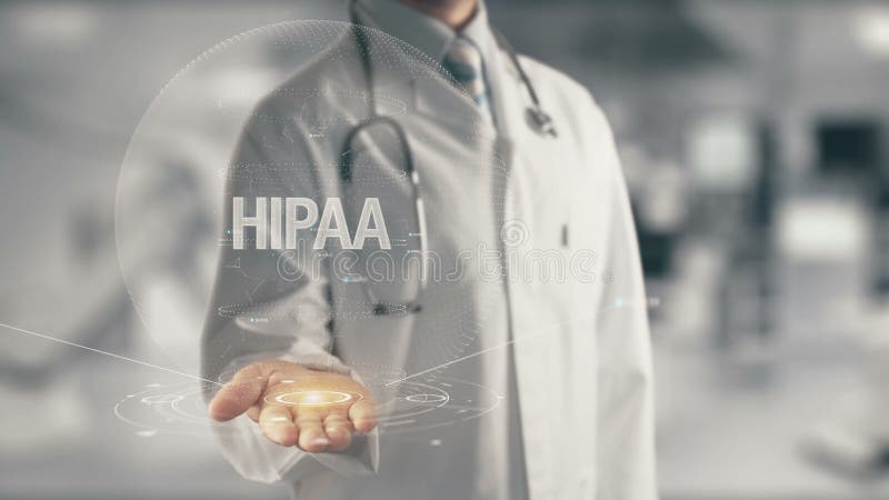 Doktorsinnehav i handen HIPAA royaltyfria bilder Doktorsinnehav i handen HIPAA royaltyfria bilder