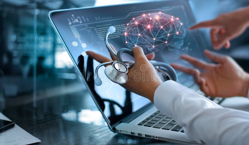 Doktorslagmöte och analys Diagnose som kontrollerar hjärnan