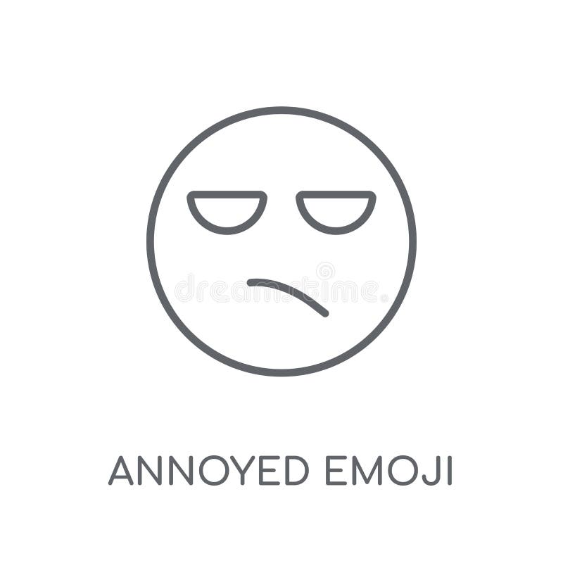 Dokuczająca emoji liniowa ikona Nowożytny kontur Dokuczający emoji logo przeciw royalty ilustracja Dokuczająca emoji liniowa ikona Nowożytny kontur Dokuczający emoji logo przeciw royalty ilustracja